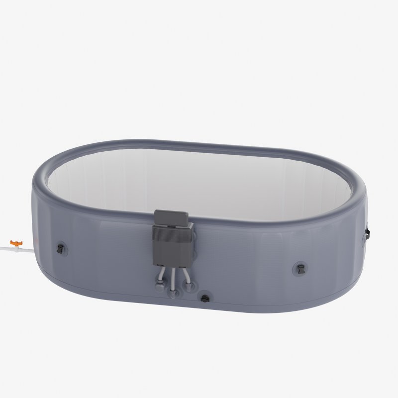 Living and Home Portable Inflatable Hot Tub with 180 Soothing Air Jets