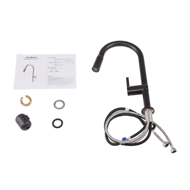Pull-out Sprayer Retractable Kitchen Faucet with 3 Modes