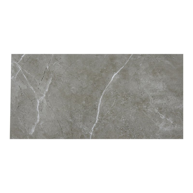 Living and Home 36Pcs Self-Adhesive Flooring Tile Set, 15x30cm, Grey Marble Effect