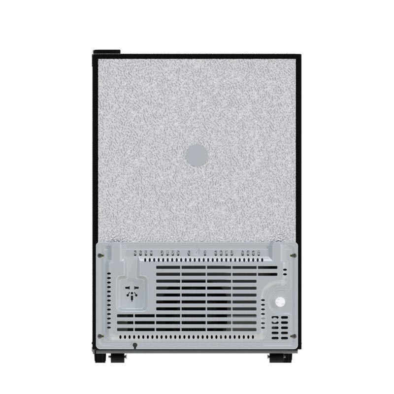 46L Freestanding Freezer, Single Door with Drawer, Black
