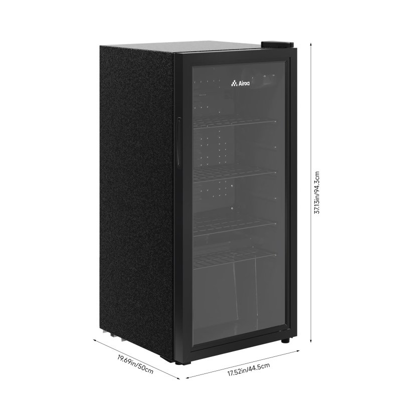 109L Freestanding Beverage Cooler Drinks Fridge, Wine Cabinet