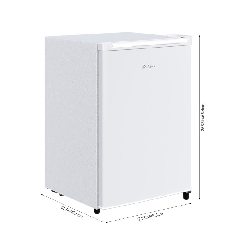 46L Freestanding Freezer, Single Door with Drawer, White