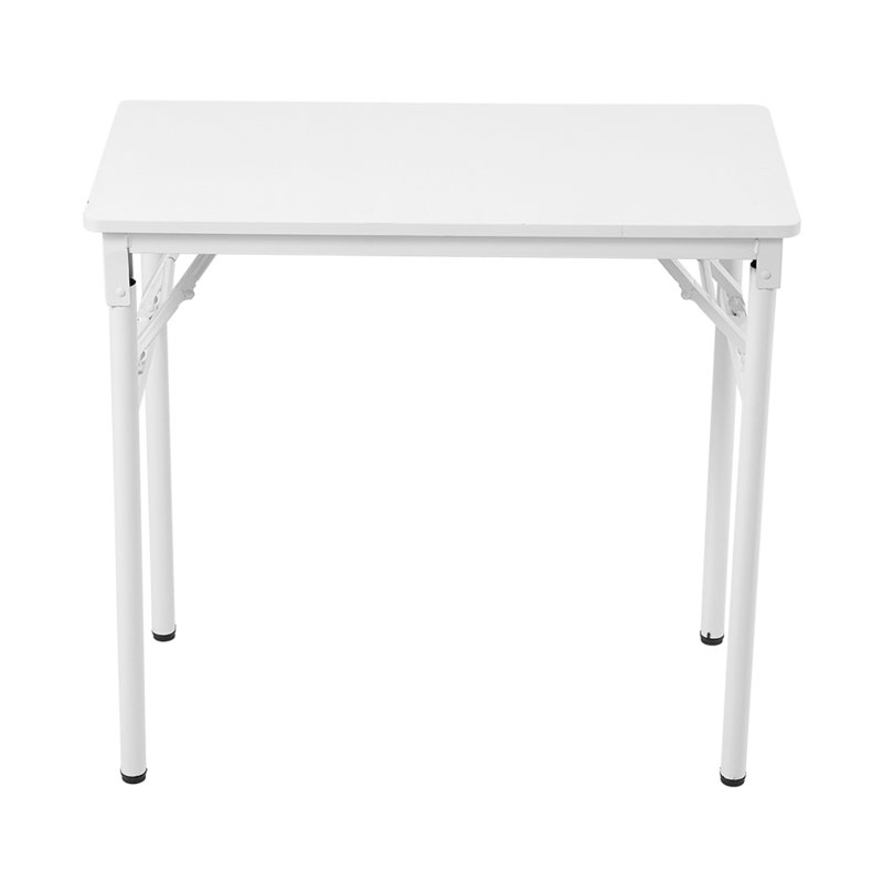 Living and Home Folding Office Desk Foldable Writing Table-White, 80x40cm