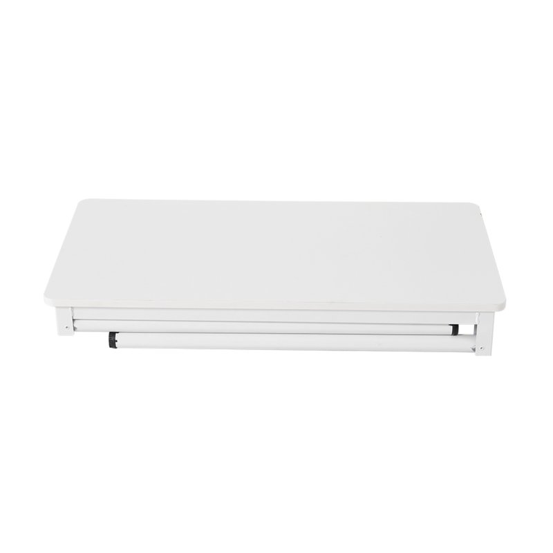 Living and Home Folding Office Desk Foldable Writing Table-White, 80x40cm