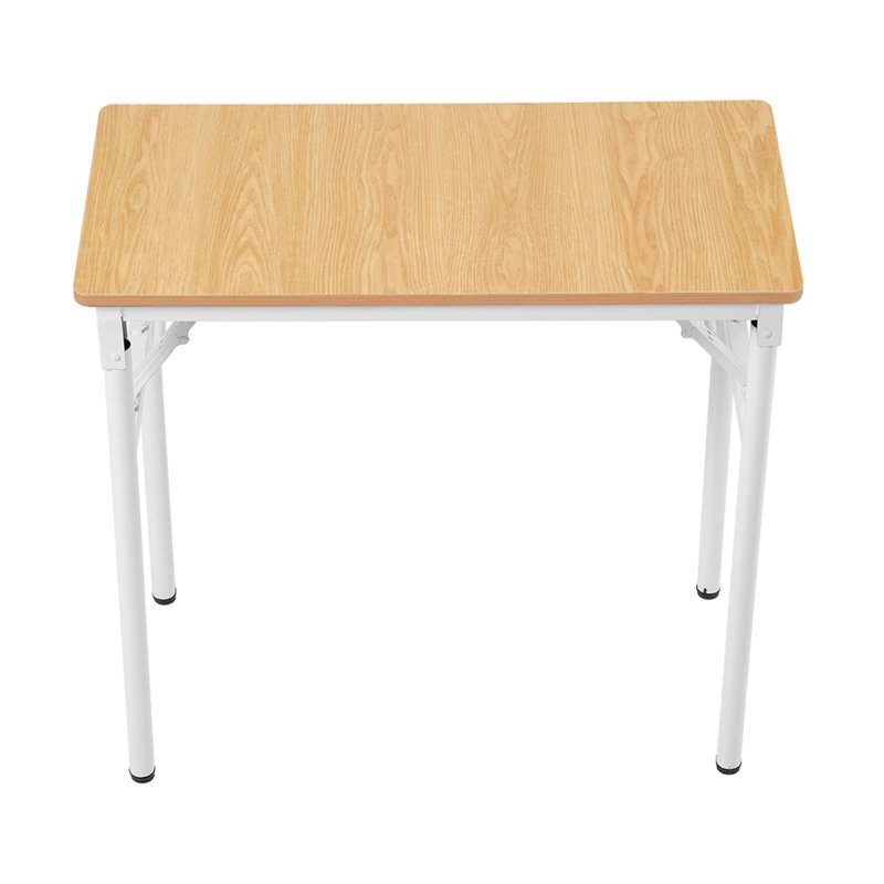Living and Home Folding Office Desk Foldable Writing Table-Wood Color, 80x40cm