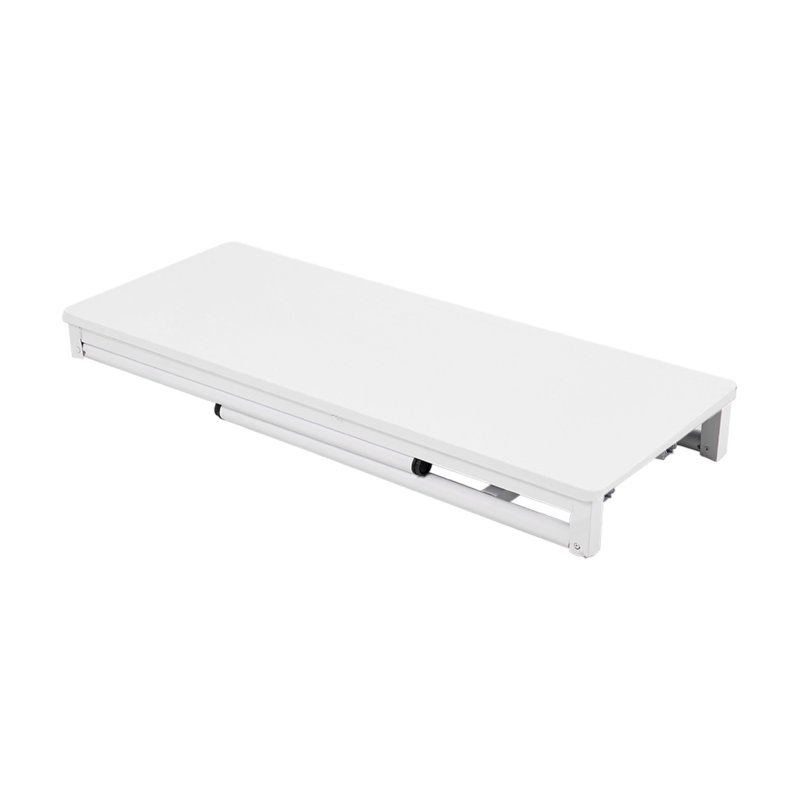 Living and Home Folding Office Desk Foldable Writing Table-White, 100x40cm