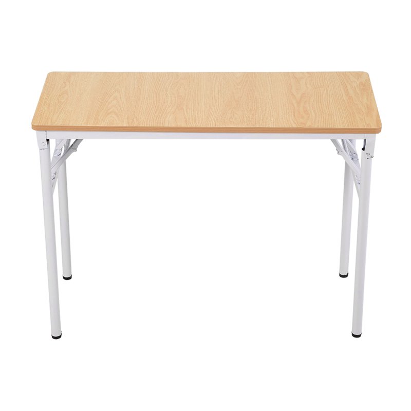 Living and Home Folding Office Desk Foldable Writing Table-Wood Color, 100x40cm
