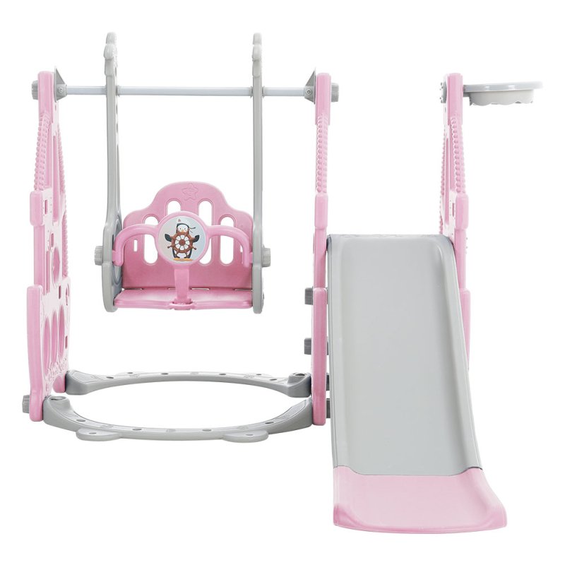 3 in 1 Kids Swing and Slide Set Toddler Climber Playset