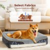 Skylos 119cm Dog Bed Orthopedic Memory Foam Pet Cushion Washable Puppy Mattress
