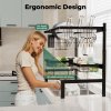 Toque Over Sink Dish Drying Rack 2 Tier Adjustable Drainer Rack Space Saving