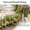 Mountview Fence Dog Fence Outdoor Garden Fence 5Pc Rustproof Steel Yard Black