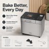 Spector Bread Maker 25 In 1 15H Timer 3 Loaf Sizes with LCD for Home Baking
