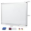 Levede Magnetic Whiteboard Adjustable Wall Mounted Dry Erase Office,White