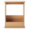 Levede Side Table Slim Storage Magazine Rack Sofa End Table Small Space Oak