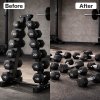 Centra Hex Dumbbells Stand 5-40kg Set Weight Storage Holder Rack Steel 6 Tier