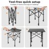 Levede Camping Table Folding Aluminum Portable Picnic Foldable BBQ Desk 70cm
