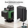 Traderight 16 Line Laser Level 4D Green Cross Line Self Leveling Rotary Measure