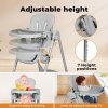 Dekko Baby High Chair 4 in1 Foldable Toddler Feeding Table Adjustable Portable