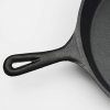 Toque Frying Pan Non Stick Cast Iron 30cm Steak Skillet Round BBQ Grill Camping