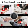 Traderight Hammer Drill Heavy Duty Corded Electric Impact Driver with Bit Set