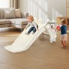 Dekko 4-In-1 Kids Slide Set Basketball Hoop Ring Toss Foldable Indoor Playground