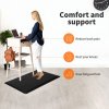 Marlow Anti Fatigue Mat Standing Desk Rug Kitchen Home Office Foam Black 50x80