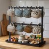 Levede Mug Holder Stand Countertop Coffee Cup Rack Storage Organiser 16 Hooks