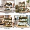 Levede Mug Holder Stand Coffee Cup Rack Storage Organiser 8 Hooks Rustic Brown