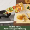 Toque 3Pcs Bamboo Cutting Board Set Chopping Boards Serving Platter Kitchen