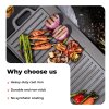 Toque Reversible Cast Iron Griddle Plate Non-Stick Grill Skillet Pan 49.5cm BBQ