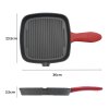 Toque Cast Iron Griddle Grill Pan Square Skillet BBQ Non?Stick Frying Cookware