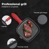 Toque Cast Iron Griddle Grill Pan Square Skillet BBQ Non?Stick Frying Cookware