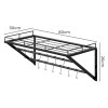 Toque Wall Mounted Pot Pan Rack Multipurpose Utensil Rail Holder Shelf 12 Hooks