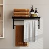 Toque Wall Mounted Pot Pan Rack Multipurpose Utensil Rail Holder Shelf 12 Hooks