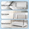Toque Under Sink Organiser Two Slide-Out Drawers Kitchen Storage 2pcs White