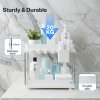 Toque Under Sink Organiser Two Slide-Out Drawers Kitchen Storage 2pcs White