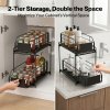Toque 2 Tier Pull Out Basket Under Sink Kitchen Cabinet Storage Organiser Drawer