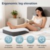 Lavio Leg Elevation Pillow Wedge Momory Foam For Knee Hip Lower Back Pain Relief