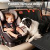 Skylos Dog Car Seat Cover Convertible Pet Back Seat Hammock Protector Waterproof