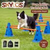 Skylos Dog Agility Training Set Hurdle Cone Kit Height Adjustable Storage Bag