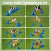 Skylos Dog Agility Training Set Hurdle Cone Kit Height Adjustable Storage Bag