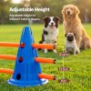 Skylos Dog Agility Training Set Hurdle Cone Kit Height Adjustable Storage Bag