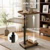 Levede C Shaped Side Table Height Adjustable Rolling 360° Swivel Top End Table