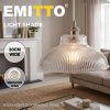 Emitto Ceiling Light Shade Pendant Glass Lamp Bistro Adjustable Clear Color