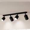EMITTO Led Ceiling Spot Light GU10 4-Way Fully Adjustable Steel Modern Black