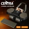 Centra Healthy Belly Wheel Auto Rebound Ab Roller 4 Wheel Soft Elbow Knee Pads