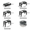 Skylos Elevated Dog Bowls 2 Stainless Steel Bowls and 1 Slow Feeder Bowl