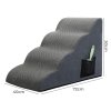 Skylos 4-Step Pet Stairs for Bed Sofa High Density Foam Dog Ramp Non-Slip Ladder