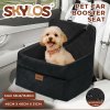 Skylos Dog Booster Car Seat Portable Travel Carrier Bed Basket Pet Puppy Black