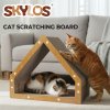 Skylos Cat Scratching Board House Corrugated Cardboard Cat Scratcher Indoor